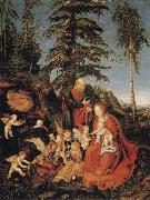 CRANACH, Lucas the Elder Rest on the Flight to Egypt oil on canvas